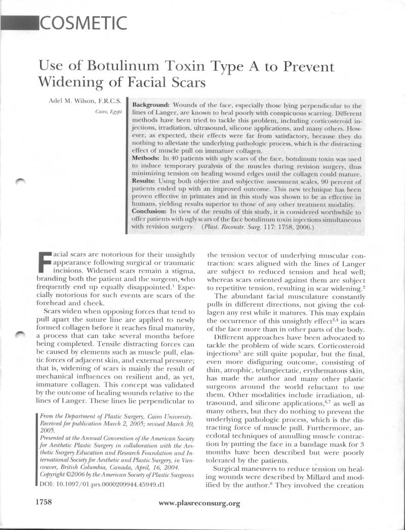 Scars, Botox, breast Lift, Breast Reduction, Breast Augmentation, Mastopexy